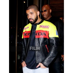 Drake Graham Honda Motorcycle Leather Jacket
